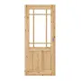 Frontansicht von Typ 02-04-SF 9 Kiefer Massivholz Schiebetür - Kilsgaard