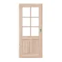 Frontansicht von Typ 02-04-SP 6 Fichte Massivholz Schiebetür - Kilsgaard