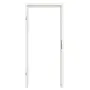 Frontansicht von GARANT Zimmertür-Set Weißlack RAL 9016 mit Lichtausschnitt LA-DIN mit Zarge und Drücker