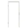 Frontansicht von GARANT Zimmertür-Set Weißlack RAL 9016 mit Lichtausschnitt LA-DIN mit Zarge und Drücker