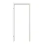 Frontansicht der Zarge von Innentür-Set Sigma Weißlack ähnlich RAL 9003 mit Zarge und Drücker