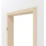 Detailansicht der eckigen Zarge von Innentür-Set Typ 6002-04N Fichte Massivholz mit Zarge und Drücker - Radex