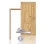 Komplettset-Ansicht von Innentür-Set Typ 02-02 Kiefer Massivholz mit Zarge und Drücker - Kilsgaard