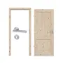 Komplettset-Ansicht von Innentür-Set Typ 6002 Kiefer Massivholz mit Zarge und Drücker - Radex