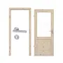 Komplettset-Ansicht von Innentür-Set Typ 6002-LA Kiefer Massivholz mit Zarge und Drücker - Radex