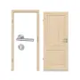Komplettset-Ansicht von Innentür-Set Typ 6002 Fichte Massivholz mit Zarge und Drücker - Radex