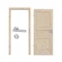 Komplettset-Ansicht von Innentür-Set Typ 6002-03 Kiefer Massivholz mit Zarge und Drücker - Radex
