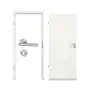 Komplettset-Ansicht von GARANT Zimmertür-Set Authentic Bianco quer CPL mit Zarge und Drücker