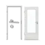 Komplettset-Ansicht von GARANT Zimmertür-Set Authentic Grigio quer CPL mit Lichtausschnitt LA-DIN mit Zarge und Drücker