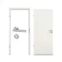 Komplettset-Ansicht von GARANT Zimmertür-Set Weiß Struktur Premium CPL mit Zarge und Drücker