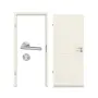 Komplettsetansicht von GARANT Zimmertür-Set Milano M2 Weißlack mit Zarge und Drücker