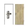 Komplettset-Ansicht von CLASSEN Wohnungseingangstür-Set Hamilton Eiche CPL 4.1 mit Stahl-Blockzarge und Beschlag