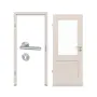Komplettset-Ansicht von Innentür-Set TM-16 Fichte astig weiß Massivholz mit Zarge und Drücker