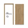 Komplettset-Ansicht von CLASSEN Innentür-Set 4.1 Hickory Eiche CPL mit Zarge und Drücker