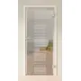Front-Relation-Ansicht von GARANT Ganzglas Zimmertür Linea 1 Siebdruck-Veredelung