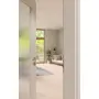 CloseUp-Milieuansicht von GARANT Zimmertür D354-60 Designer White Resopal mit Lichtausschnitt LA-2