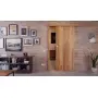 Front-Milieuansicht der vor Wand laufenden CLASSEN Schiebetür Century M1 Honig Catania 3D Look 