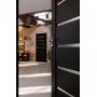 CloseUp-Milieuansicht von CLASSEN Innentür Greco M3 Uni Black Iridium mit Lichtausschnitt