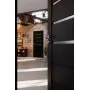 CloseUp-Milieuansicht von CLASSEN Innentür Greco M4 Uni Black Iridium mit Lichtausschnitt