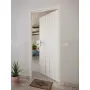 CloseUp-Milieuansicht von CLASSEN Wohnungseingangstür Bord Venom Alu M4 Eiche Grau 3D Look 