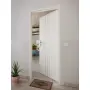 CloseUp-Milieuansicht von CLASSEN Wohnungseingangstür Bord Venom Alu M5 Eiche Grau 3D Look 