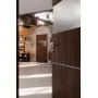 CloseUp-Milieuansicht von HÖRMANN Innentür Pure 2 Alpineiche Duradecor DesignLine mit Lichtausschnitt quer mit Lisene Steel 79