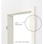 Eckige Zarge von Innentür-Set Uni Weiß A 242 (RAL 9010) PortaLit mit Zarge und Drücker
