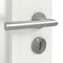Detailansicht der Oberfläche von CLASSEN Innentür Weiß RAL 9003 CPL 4.12 mit Lichtausschnitt 
