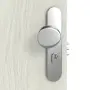 Detailansicht der Oberfläche von CLASSEN Wohnungseingangstür Bord Eiche Grau 3D Look 