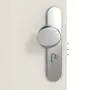 Detailansicht der Oberfläche von CLASSEN Wohnungseingangstür Bord Esche Weiß 3D Look 