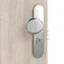 Detailansicht der Oberfläche von CLASSEN Wohnungseingangstür Bord Nuss Kolumbia hell 3D Look 