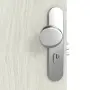 Detailansicht der Oberfläche von CLASSEN Wohnungseingangstür Bord Venom Alu M1 Eiche Grau 3D Look 