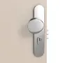 Detailansicht der Oberfläche von CLASSEN Wohnungseingangstür Bord Venom Alu M1 Kaschmir CPL 