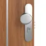 Detailansicht der Oberfläche von CLASSEN Wohnungseingangstür Bord Venom Alu M3 Akazie ST Primo 