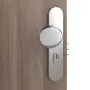 Detailansicht der Oberfläche von CLASSEN Wohnungseingangstür Bord Venom Alu M5 Esche Graphit Iridium 