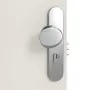 Detailansicht der Oberfläche von CLASSEN Wohnungseingangstür Bord Venom Alu M5 Esche Weiß 3D Look 