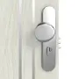 Detailansicht der Oberfläche von CLASSEN Wohnungseingangstür Bord Venom Alu M6 Eiche Grau 3D Look 