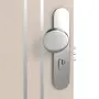 Detailansicht der Oberfläche von CLASSEN Wohnungseingangstür Bord Venom Alu M6 Kaschmir CPL 