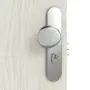 Detailansicht der Oberfläche von CLASSEN Wohnungseingangstür Bord Venom M10 Eiche Grau 3D Look 