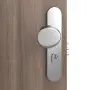 Detailansicht der Oberfläche von CLASSEN Wohnungseingangstür Bord Venom M10 Esche Graphit Iridium 