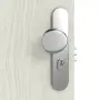 Detailansicht der Oberfläche von CLASSEN Wohnungseingangstür Bord Venom M7 Eiche Grau 3D Look 