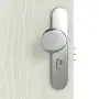 Detailansicht der Oberfläche von CLASSEN Wohnungseingangstür Bord Venom M8 Eiche Grau 3D Look 