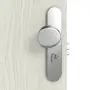 Detailansicht der Oberfläche von CLASSEN Wohnungseingangstür Bord Venom M9 Eiche Grau 3D Look 