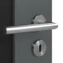 Detailansicht der Oberfläche von CLASSEN Innentür-Set Forma M2 Uni Graphit Iridium stumpfeinschlagend mit Zarge und Drücker 