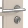 Detailansicht der Oberfläche von CLASSEN Innentür Glas M2 Kaschmir CPL mit Lichtausschnitt (Sprossen)