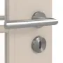 Detailansicht der Oberfläche von CLASSEN Innentür Glas M3 Kaschmir CPL mit Lichtausschnitt (Sprossen)