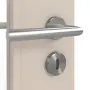 Detailansicht der Oberfläche von CLASSEN Innentür Glas M4 Kaschmir CPL mit Lichtausschnitt (Sprossen)