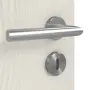 Detailansicht der Oberfläche von CLASSEN Innentür Modena 4 LA 1/4 Esche Weiß 3D Look mit Lichausschnitt