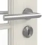 Detailansicht der Oberfläche von CLASSEN Innentür Natura LA 3/3 Esche Weiß 3D Look mit Lichausschnitt