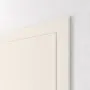 Detailansicht der geschlossenen Tür von CLASSEN Innentür-Set Weiß RAL 9010 CPL 4.1 stumpfeinschlagend mit Zarge und Drücker